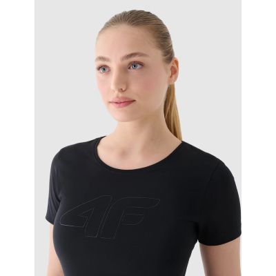 2. Schmales T-Shirt mit Aufdruck für Damen 4F 4FWMM00TTSHF1846-20S