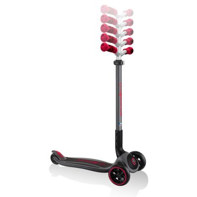15. Globber Master Prime 3-Rad-Scooter / Schwarz - New Red 664-102
