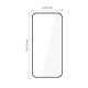 2. Tech-Protect Glass Fit+ 2er-Pack Schutzglas für Motorola Moto G67 / G77 - Schwarz