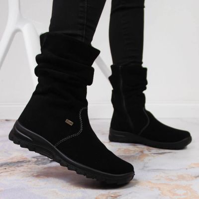 2. RIEKER W RKR130 isolierte Lederstiefeletten