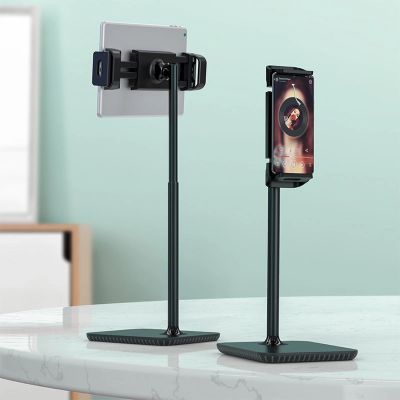10. Acefast Teleskop Handy- und Tablethalterung (135-230mm breit) für den Schreibtisch 360° schwarz (E4 schwarz)