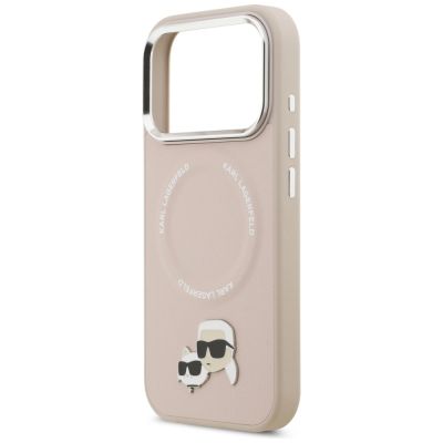 6. Karl Lagerfeld Karl & Choupette Pins MagSafe Hülle für iPhone 17 Pro - Pink
