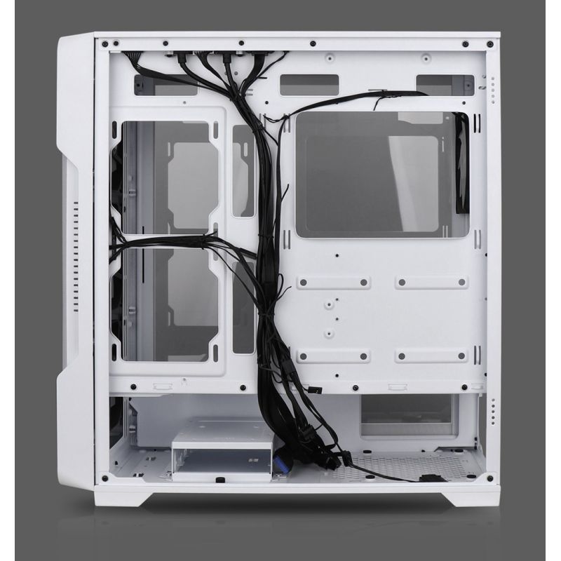 10. Nanoxia DS-9ARGB-W Midi-Tower-Computersicherheit & Halterungen Weiß