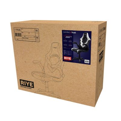 6. TRUST GXT703W RIYE GAMING CHAIR WEISS Gamingstuhl