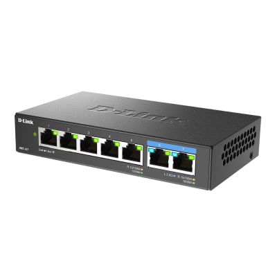 2. D-Link DMS-107/E Netzwerk-Switch, unmanaged Gigabit Ethernet (10/100/1000), Schwarz