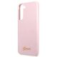 6. Guess GUHCS22MLSLMGLA S22+ S906 lavendel/lavendel Hardcase Metall-Logo mit Silikonschriftzug