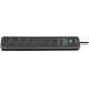 Brennenstuhl SS Secure-Tec 6-fach, 19.500 A, anthrazit, 2 m