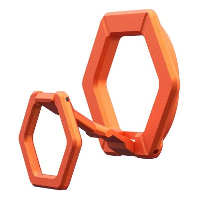 5. UAG Magnetischer Ringständer – magnetischer Ständer, der am Schutzgehäuse befestigt ist (orangefarben).