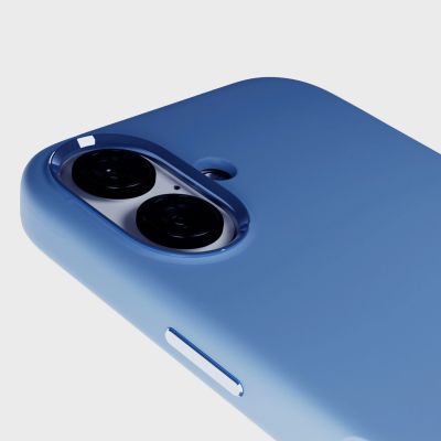 4. Puro Icon Mag Pro MagSafe Silikonhülle für iPhone 16 – blau