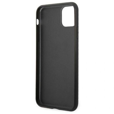 6. Karl Lagerfeld Saffiano Karl&Choupette Head Hülle für iPhone 11 Pro Max - Schwarz