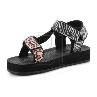4. D. Franklin Forest High Strips Animal Print W Sandalen DFSH404002-ABLA