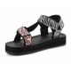 4. D. Franklin Forest High Strips Animal Print W Sandalen DFSH404002-ABLA