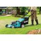 18. Makita DLM480Z Akku-Rasenmäher (Schiebemäher) Schwarz, Türkis