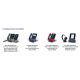 6. Alcatel-Lucent Enterprise ALE-300 VoIP-Telefon mit blauem LCD-Display