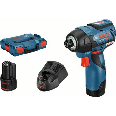 6. Bosch 0 601 9E0 005 Akkuschrauber 1/4" 3100 U/min 110 Nm Schwarz, Blau 12 V