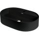 Waschtischplatte aus Granit mit Inselarmatur – oval