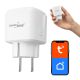 8. GREENBLUE WLAN-Steckdose mit Fernbedienung, kompatibel mit Android/iOS/Alexa/Google Home, Timer, Wattmeter, max. 16 A/3840 W GB735 W
