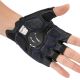 5. Rockbros TLS004 ROAD TO SKY Kurze stoßdämpfende Fahrradhandschuhe S - Schwarz