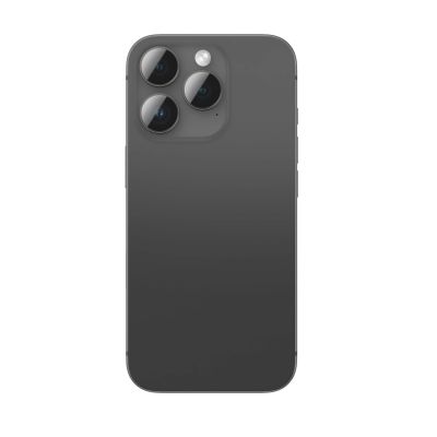 2. AmazingThing AR Aluminium 3-Linsen-Glas mit Kameralinsenrahmen für iPhone 16 Pro / 16 Pro Max - Schwarz