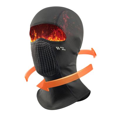 3. Rockbros LF25699 Fleece-Fahrrad-Sturmhaube – Schwarz