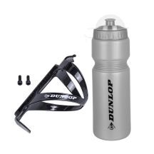 DUNLOP 750ML FAHRRADTRINKFLASCHE MIT KÄFIG SILBER