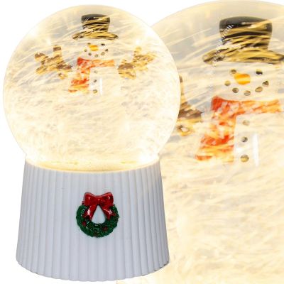 2. SPIELENDE SCHNEEKUGEL 147 MM LED SCHNEEMANN