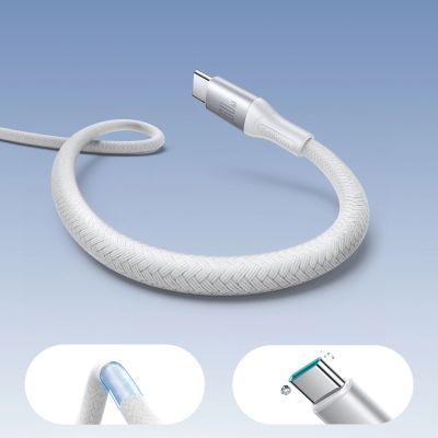 7. Joyroom S-A28 Blitzgerät, 60 W, USB-C – USB-C-Kabel, 2 m – Weiß