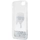 7. Karl Lagerfeld KLHCI8LNKHCH iPhone 7/8/ SE 2020/2022 Silber/Silber Hardcase Glitter Karl Head