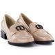 3. Damen-Lackschuhe aus Leder mit Zierabsatz, beige, Vinceza 58638