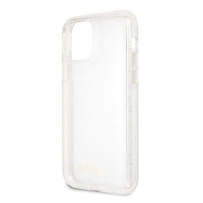 3. Guess GUHCN58PCGLSI iPhone 11 Pro Silber/Silber Hartschale Glitter
