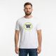 3. Wood Wood Ace T-Shirt Weiß/Grüner Aufdruck - 10135701-2222-18