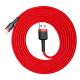 Baseus Cafule USB-A / Lightning 1,5A QC 3.0 Kabel 2 m - rot