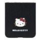 5. Hello Kitty Metall-Logo-Hülle mit Katzenkopf für Samsung Galaxy Z Flip 5 - Schwarz