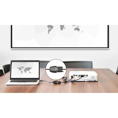 2. Ugreen Kabel Kabeladapter unidirektionaler Adapter mit HDMI (männlich) auf VGA (weiblich) FHD schwarz (MM105 40253)