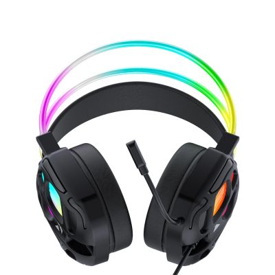 6. Wozinsky WSG-1118 Kabelgebundenes Gaming-Headset mit Mikrofon und RGB-Hintergrundbeleuchtung – Schwarz