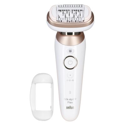 8. BRAUN Silk-épil 9-011 3D IPL Epilierer, Nass- und Trockenepilation, Weiß, Gold