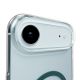6. Puro Lite Mag TPU+PC Hülle kompatibel mit MagSafe für iPhone 17 Air - Transparent mit türkisfarbenem Ring