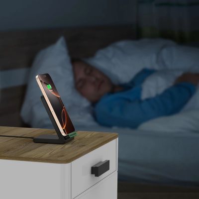 10. Tech-Protect QI15W-A40 Kabelloses Ladegerät - Schwarz
