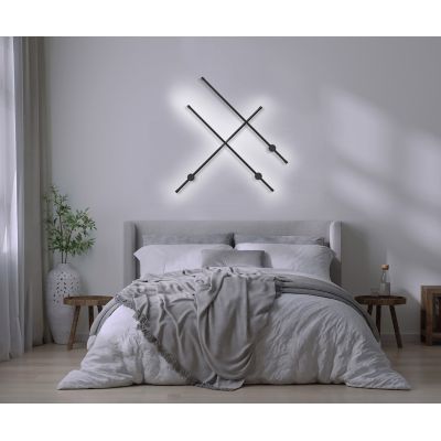 14. Activejet AJE-HILTON Schwarze NW LED-Wandleuchte