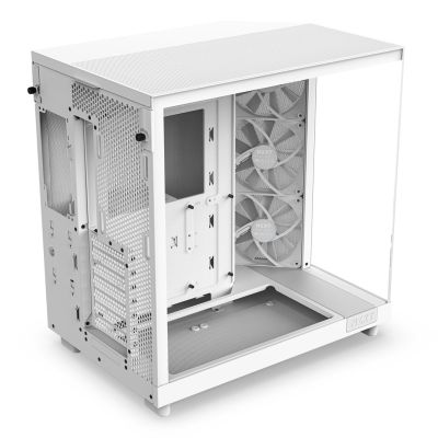 5. NZXT H6 FLOW MIDI-TOWER-COMPUTERGEHÄUSE MIT FENSTER, WEISS