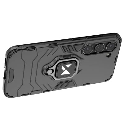 17. Wozinsky Ring Armor Hülle für Samsung Galaxy S23+ gepanzerte Hülle magnetischer Haltering schwarz