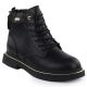 Schwarze Damen-Ankle-Boots aus Leder, Goe SS2N4101