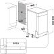 11. Freistehender Geschirrspüler WHIRLPOOL WSFO3T223PCX 10 Sets.