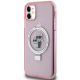 2. Karl Lagerfeld Ring Stand Karl&Choupette MagSafe Hülle für iPhone 11 / Xr – Rosa
