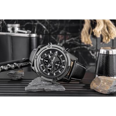 5. Herrenuhr Skmei 9156SIBK + Box