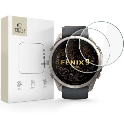 Tech-Protect Glass Fit+ 2er-Pack gehärtetes Glas für Garmin Fenix ​​9 Pro 51 mm