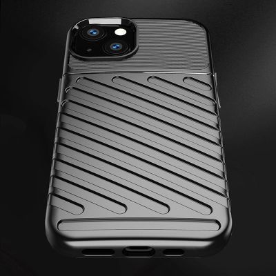 8. Thunder Case Flexibel Robuste Panzer Handyhülle TPU Schutzhülle für iPhone 13 mini blau