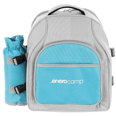 13. THERMISCHER PICKNICKRUCKSACK BLAU UND GRAU 25L ENERO CAMP