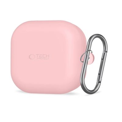 Tech-Protect Silikon-Schutzhülle mit Haken für Samsung Galaxy Buds 4 / 4 Pro – Pink