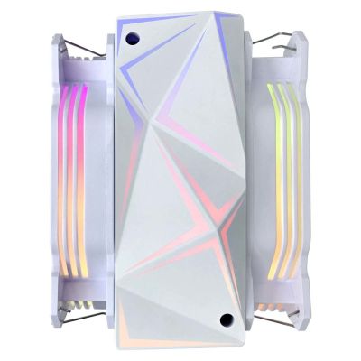 6. CPU-Kühler Rampage OCTAGONC60-WHITE LGA1700/AM5 1800RPM 2x 120mm ARGB PWM